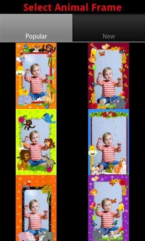 Animal Photo Frames 7 تصوير الشاشة
