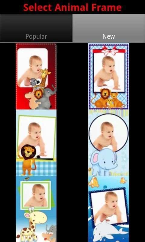 Animal Photo Frames 6 تصوير الشاشة