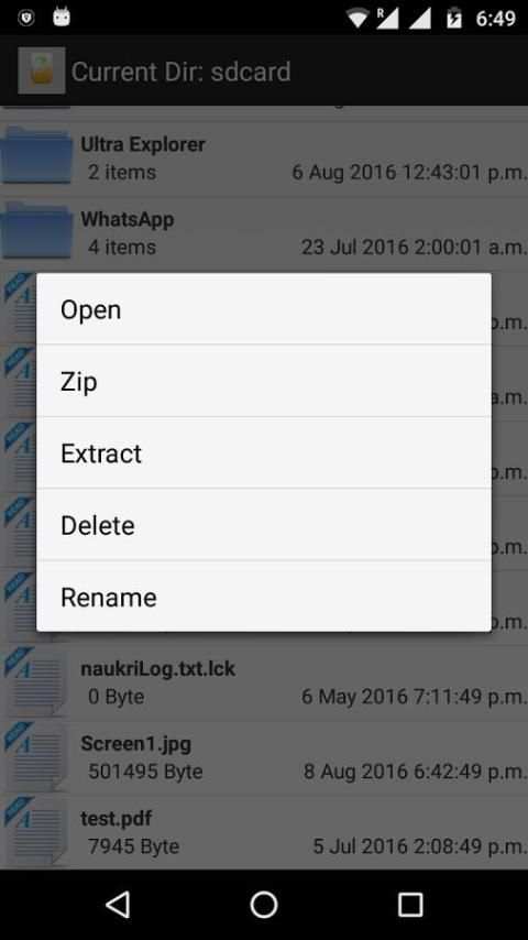File Manager with zip unzip 1 تصوير الشاشة