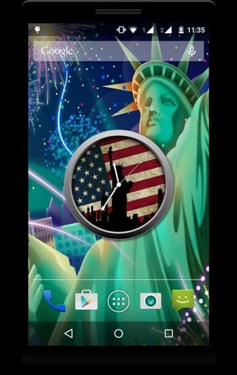 USA Clock Live Wallpaper screenshot 7