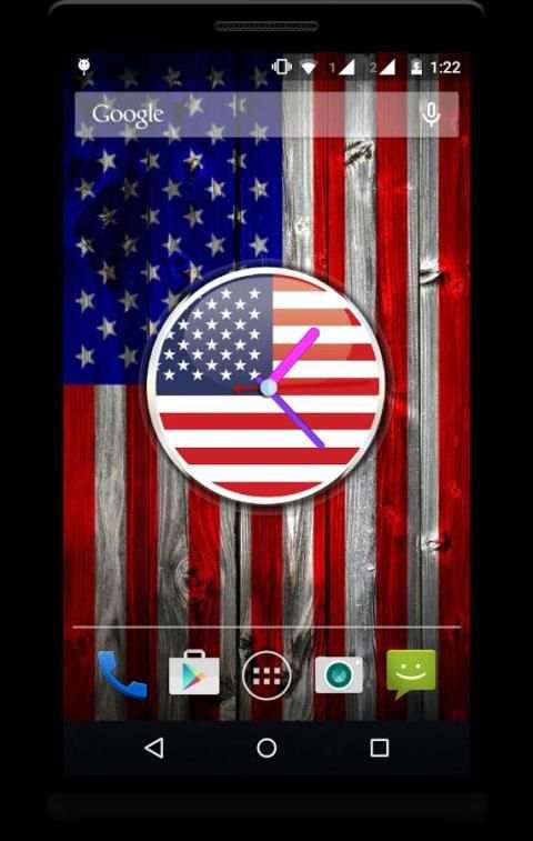 USA Clock Live Wallpaper screenshot 2