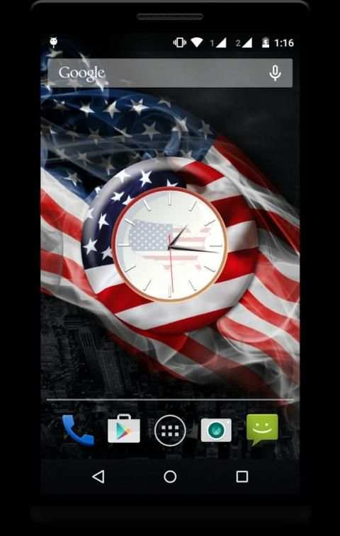 USA Clock Live Wallpaper screenshot 4
