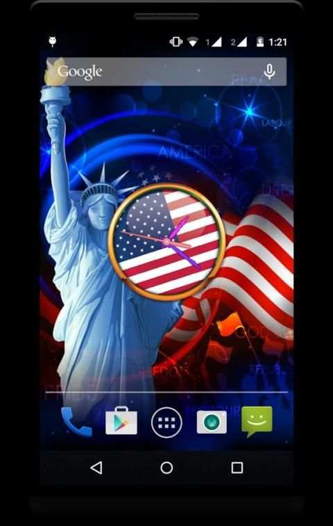 USA Clock Live Wallpaper screenshot 1