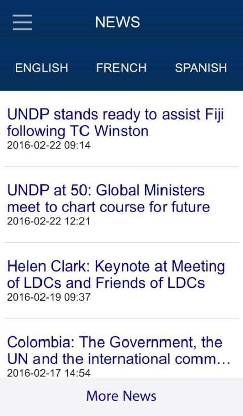 UNDP App स्क्रीनशॉट 1