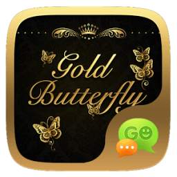 GO SMS GOLD BUTTERFLY THEME