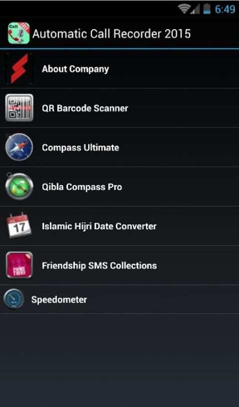 Automatic Call Recorder 2015 screenshot 3
