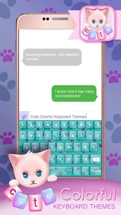 Cute Colorful Keyboard Themes screenshot 6
