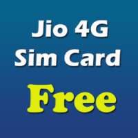 Free 4G sim Card of Jio