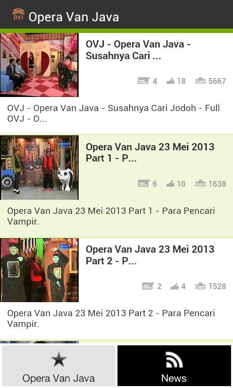 Opera Van Java ( OVJ ) screenshot 2