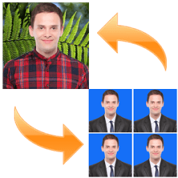 ikon Paspor Ukuran Photo Maker