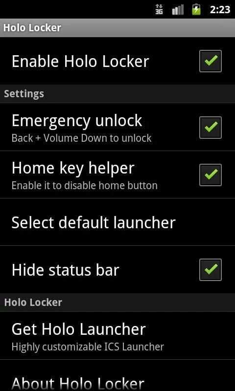 Holo Locker स्क्रीनशॉट 1