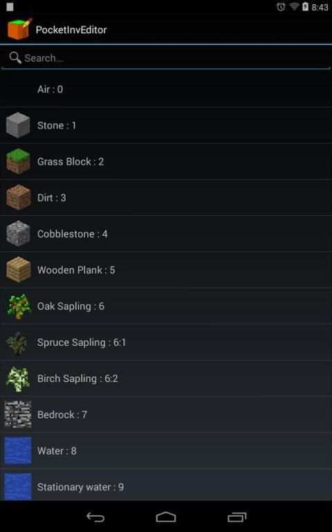 PocketInvEditor screenshot 1