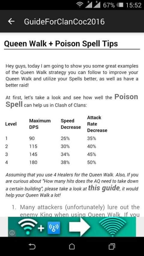 Guide For Clan Coc 2016 screenshot 1