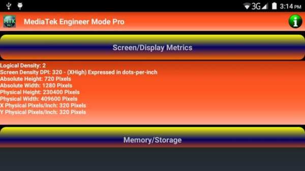 MediaTek Engineer Mode Pro स्क्रीनशॉट 5