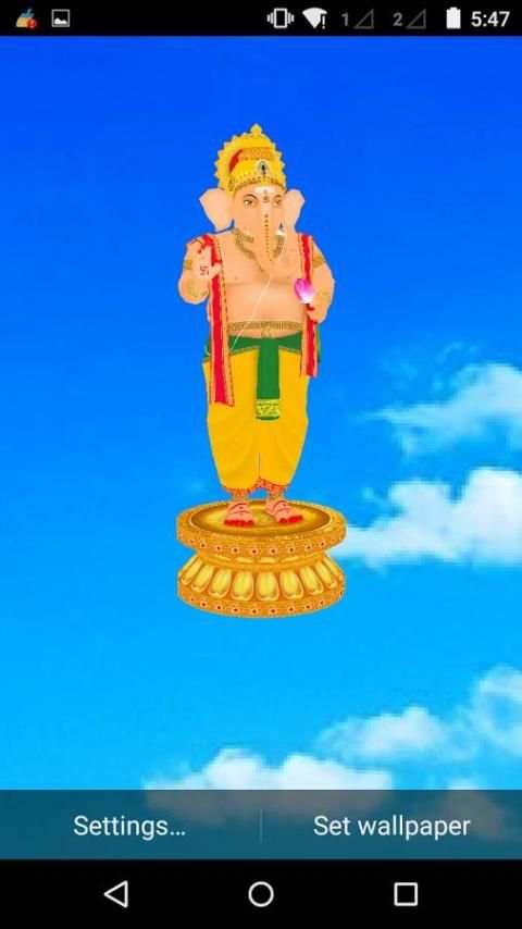 3D Ganesh Live Wallpaper screenshot 1