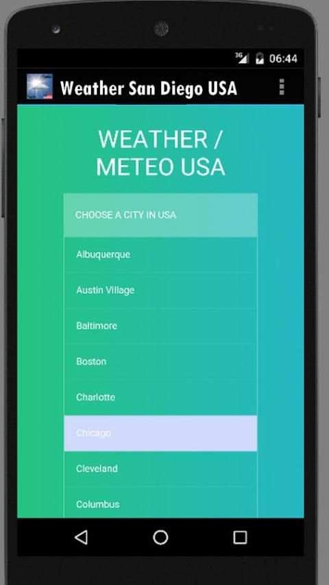 Weather San Diego USA скриншот 1