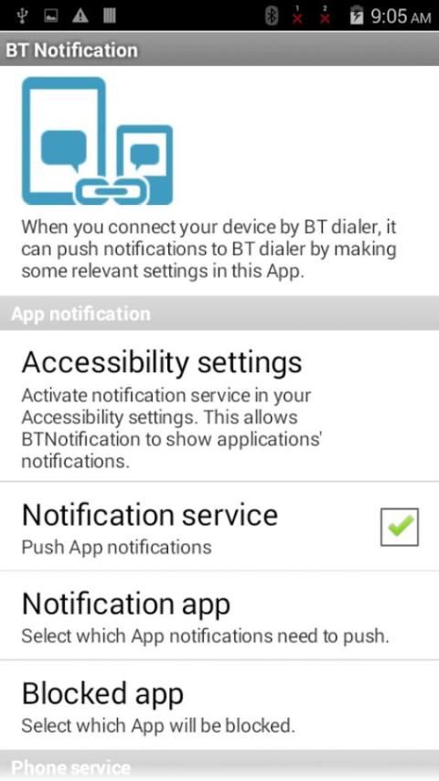 Bt store notification app