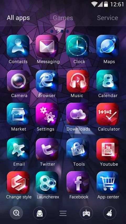 Fluorescent Light Go Launcher screenshot 4