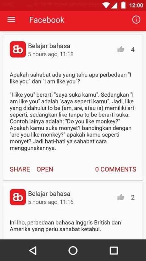 Belajar Bahasa screenshot 1