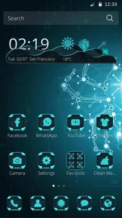 Spider Teknologi Tema screenshot 3