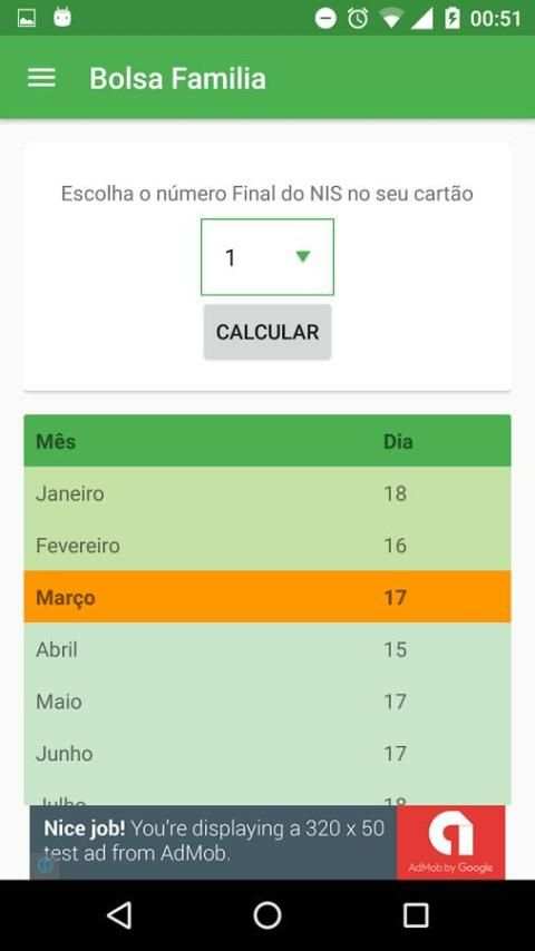 Bolsa Família Calendário screenshot 6