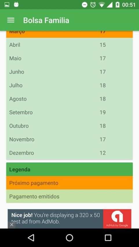Bolsa Família Calendário screenshot 5