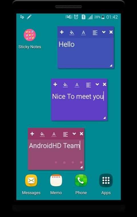 Floating Notes-Sticky Cute скриншот 1