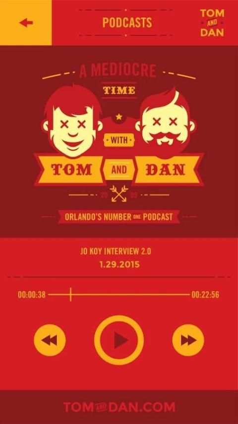 Tom and Dan Mediocre App скриншот 2