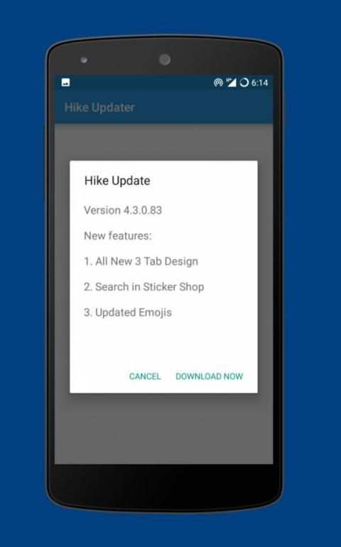 Updater for Hike screenshot 2