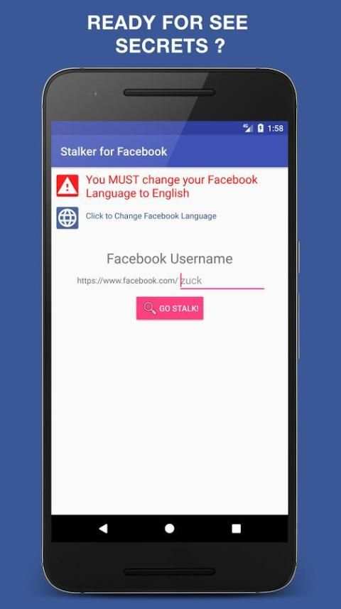 Stalker for Facebook स्क्रीनशॉट 4