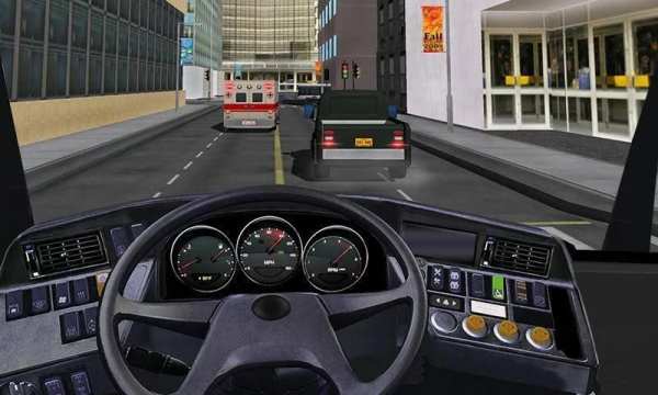 Racing In Bus 3D screenshot 4