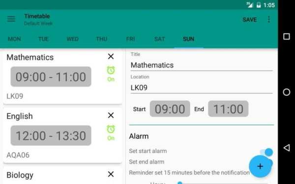 Schedule screenshot 4