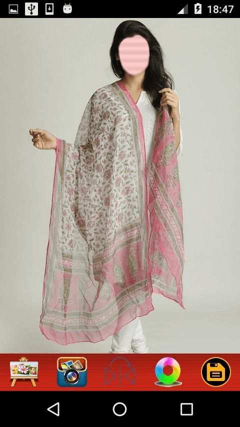 Girls Dupatta Photo Montage screenshot 3