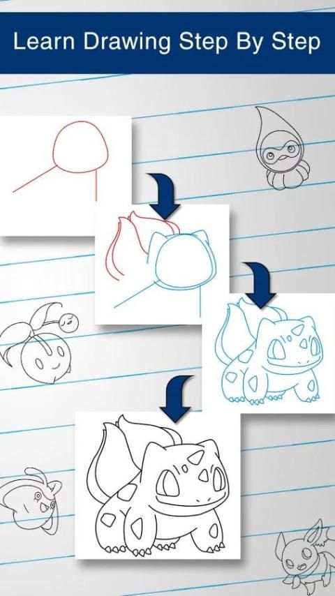 Draw Pokemon 3 تصوير الشاشة