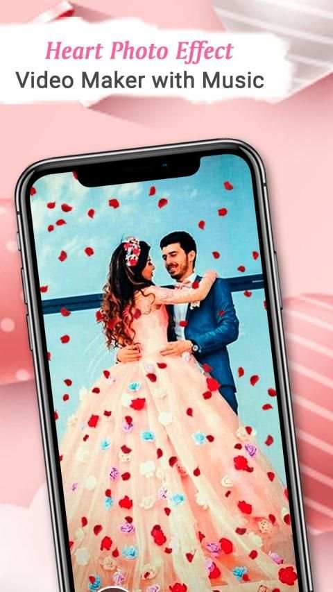 Heart Effect Photo Video Maker With Music स्क्रीनशॉट 3