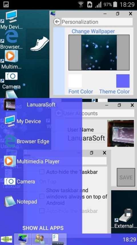 Windroid Launcher (Free) screenshot 12