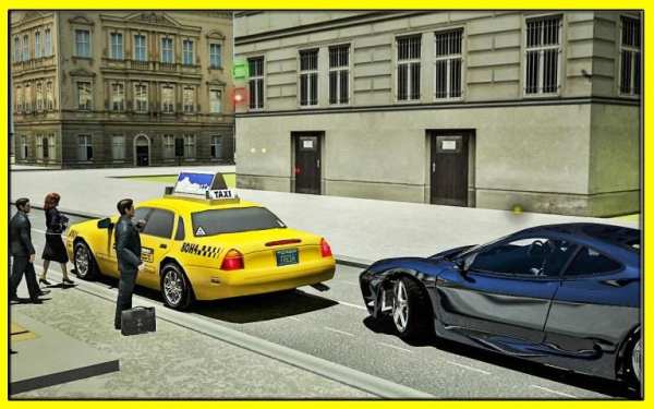 Crazy City Rush Taxi Driver 3D screenshot 7