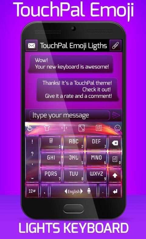 Lights TouchPal Emoji Theme screenshot 2
