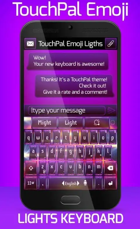 Lights TouchPal Emoji Theme screenshot 1