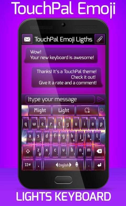 Lights TouchPal Emoji Theme screenshot 1