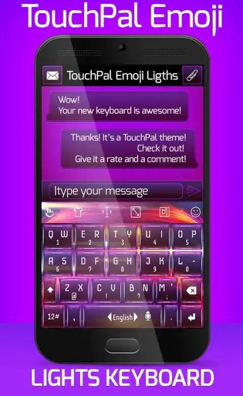 Lights TouchPal Emoji Theme screenshot 3
