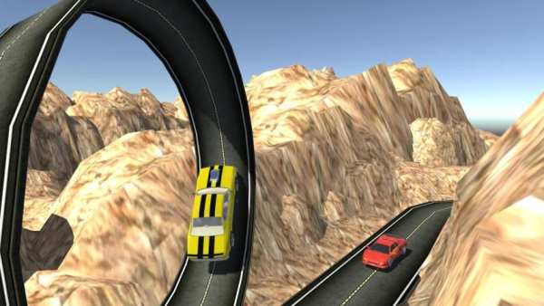 Stunt In Racing Car 4 تصوير الشاشة