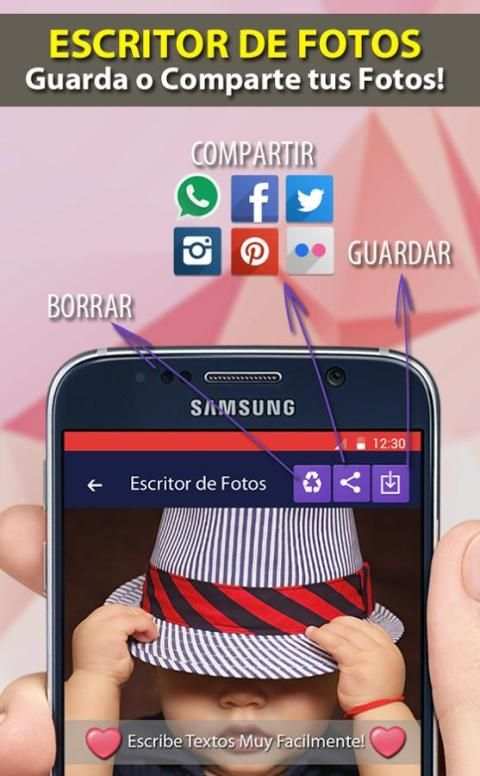 Escritor de Fotos Gratis 2016 screenshot 2