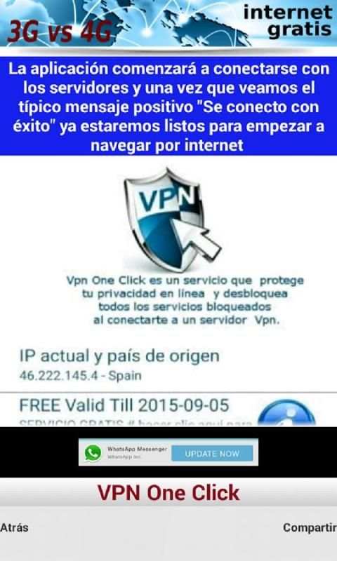 INTERNET GRATIS 3G-4G screenshot 2