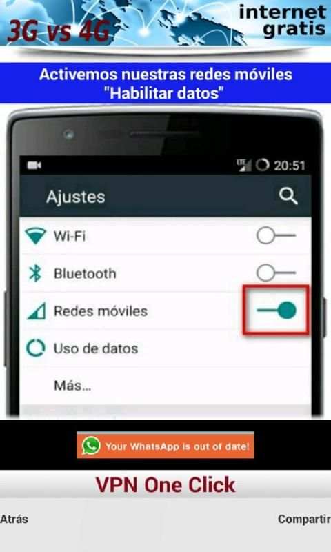 INTERNET GRATIS 3G-4G screenshot 3