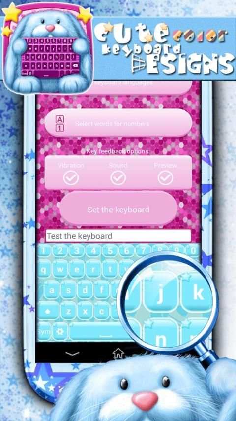 Cute Color Keyboard Designs 2 تصوير الشاشة