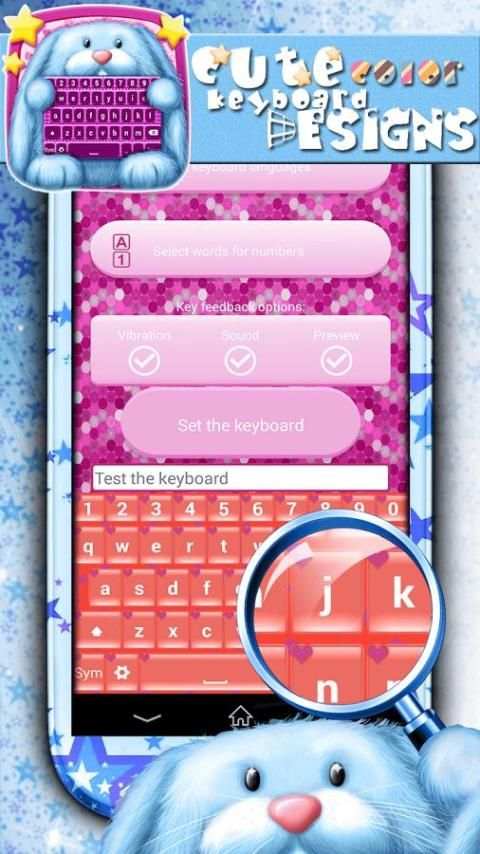 Cute Color Keyboard Designs скриншот 1