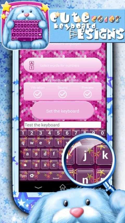 Cute Color Keyboard Designs 5 تصوير الشاشة
