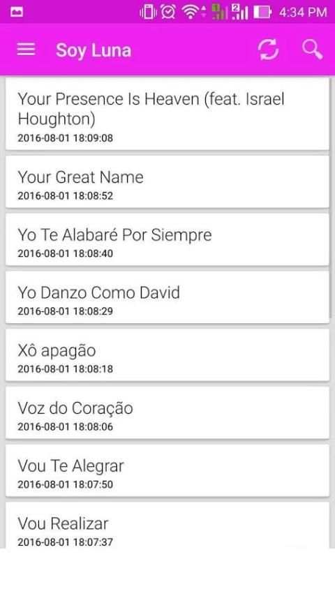 Letras de músicas screenshot 1