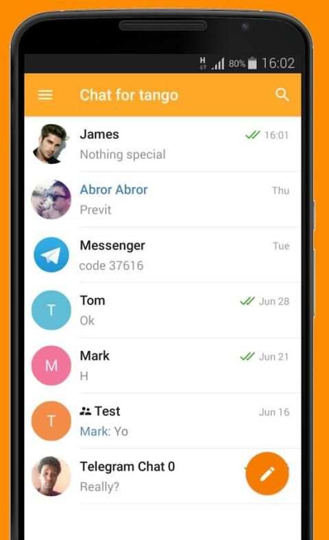 Chat for tango 3 تصوير الشاشة
